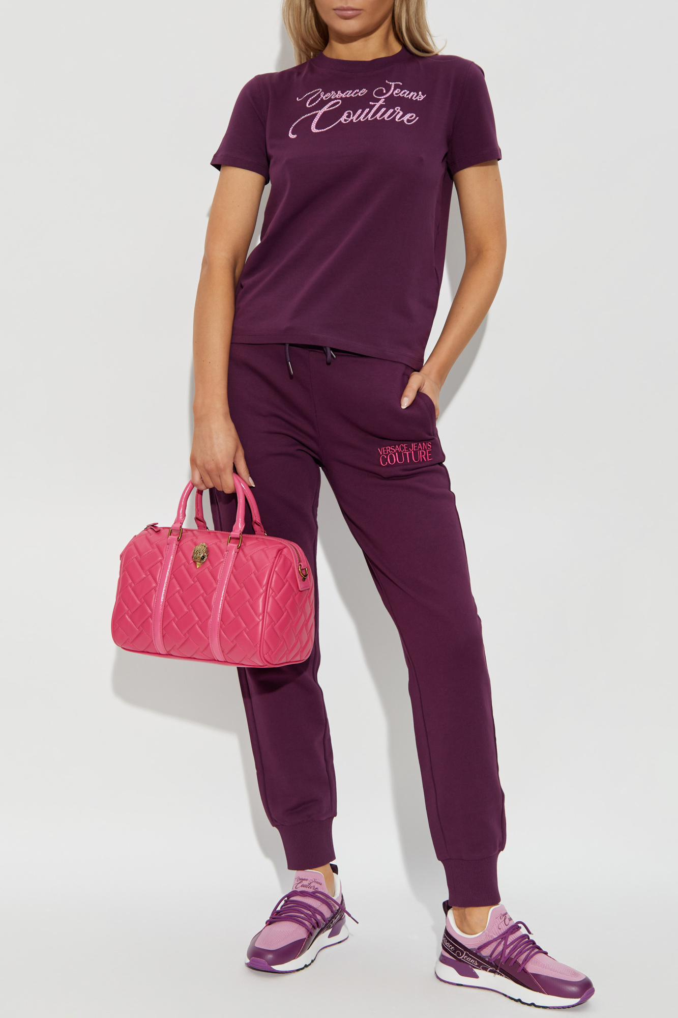 パンツ VERSACE JEANS COUTURE Woman Pants Pink 78HAA1P2NS653 494 パンツ VERSACE JEANS COUTURE Woman Pants Pink 78HAA1P2NS653